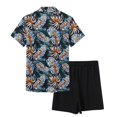 thumbnail image 3 of Vedolay Short Sets Men 2 Piece Outfits Mens Short Sets 2 Piece Fashion Summer Short Sleeve Shirt and Shorts Set for Men,White S, 3 of 4