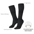 thumbnail image 4 of Naloa Black Glitter Thigh High Socks Extra Long Stretchy Sock Women Over Knee High Opaque Stocking Daily Wear, 4 of 6