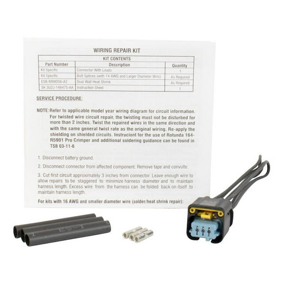 Engine Crankshaft Position Sensor Connector - Compatible with 2015 - 2019 Ford Escape 2016 2017 2018