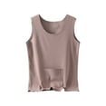 thumbnail image 1 of Dealovy Womens Plus Size Tank Tops Spring Winter Thermal Underwear Sleeveless Crew Neck Crop Undershirt, 1 of 7