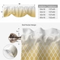 thumbnail image 6 of Yellow Ombre Stripe Tie Up Valance Curtains for Windows, Kitchen Curtains Window Treatments, Modern Abstract Art Gradient Striped Short Window Shades Valances for Bedroom Bathroom Cafe 42"x12", 6 of 8