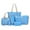 Sky Blue, variant on gardendecor2016 Women 6Pcs/Set PU Leather Handbags Set Top Handle Totes Satchels