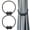 Black, variant on Black Magnetic Curtain Tiebacks (2 Pack) - Elegant Decor for Bedroom & Office