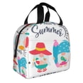 thumbnail image 2 of Salouo Gnomes Summer for Unisex Lunch Bag Leakproof Lunch Tote Large Capacity Reusable Insulated Lunch Box Cooler Lunch Container for Work/Office/Picnic/Travel-Black, 2 of 8