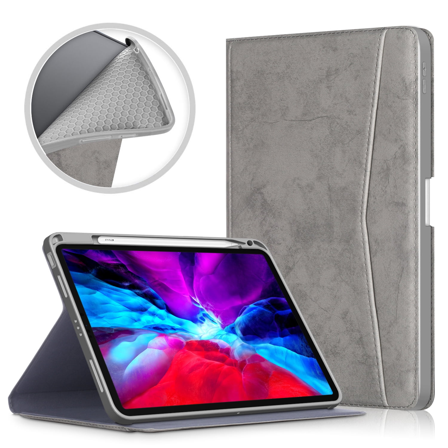 Allytech New iPad Air 4 Case iPad 10.9 Inch Case 2020, Premium PU