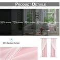 thumbnail image 3 of Lapalife Blackout Double Layer Curtains 84inches with Sheer Thermal Insulated Grommet Window Panel for Nursery Bedroom Living Room, 1 Panel, 3 of 7