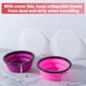 thumbnail image 4 of Cuencos para perros SLSON plegables con tapa, paquete de 2 unidades, 1 litro (rosa/morado), 4 of 8