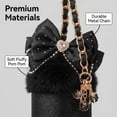 thumbnail image 3 of Bling Tumbler Accessories Kit for Stanley 20/30/40 oz Tumblers, Sparkly Balck Bow Decor Set with Straw Topper, Handle Strap, Cup Boot & Chain Charms, 3 of 5