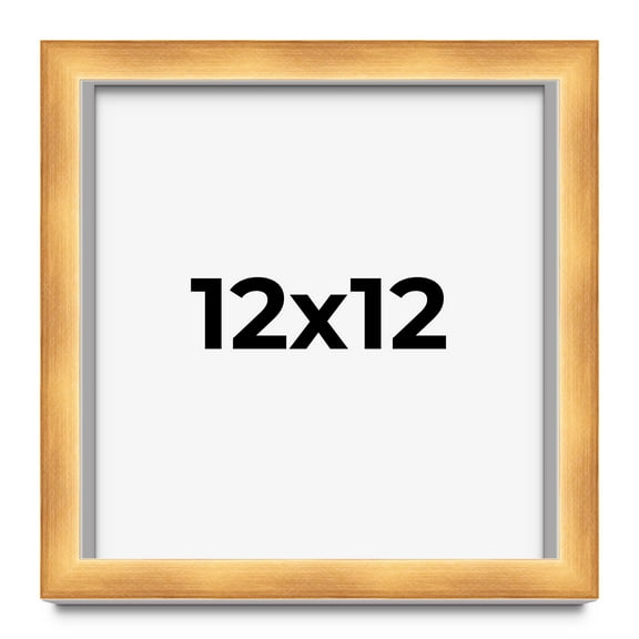 12x12 Shadow Box Bronze Cross-Brushed Display Frame | 1.625 Inches Deep Solid Wood | UV Resistant