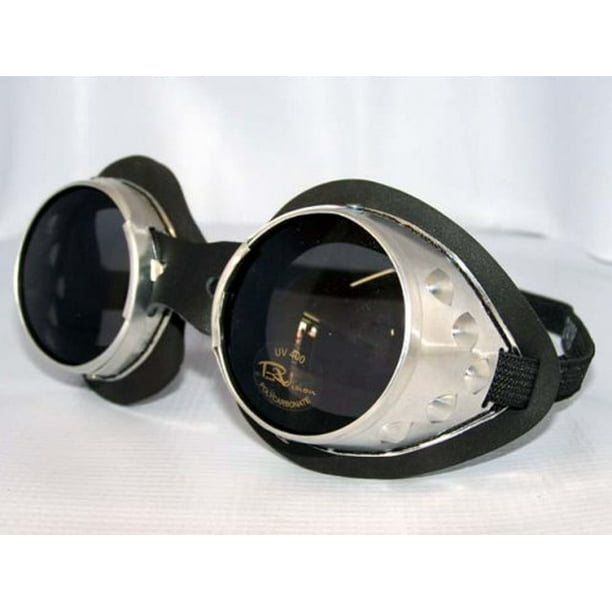 Classic Round Lens Moto Goggles Motorcycle MX Vespa Jeep Motorbike