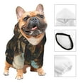 thumbnail image 3 of Goofa desert Man Shepherd Dog Pattern Small Dog Sweater Hoodies Pet Grey Hooded Soft Fleece Sweatshirts with Pocket Fall Winter Puppy Cat Sweaters Warm Clothes-X-Small, 3 of 8