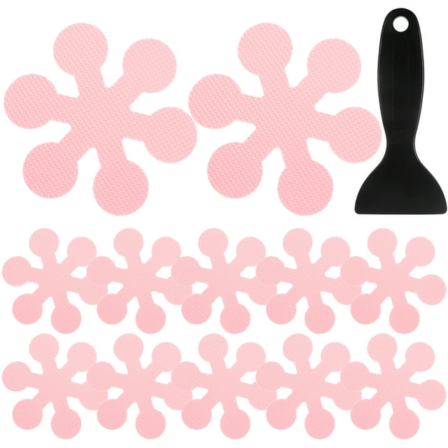 juego de pegatinas antideslizantes para bañera con diseño de copo de nieve, pegatinas de seguridad para ducha.