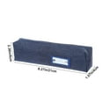 thumbnail image 3 of Stationery Storage Bag | Oxford Cloth Durable Pencil Case Organizer | Wide Opening | Smooth Zipper | 21 x 4 x 6 cm | Minimalist Gray-Blue Black | 1 Pack, 3 of 6