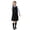 F-308Black, variant on ZHOGXU Little Girls 3 Piece School Uniform Set Long Sleeve Button Down Shirt Vest Pleated Skirt Formal Party Outfit For Daily Wear,13-14 Years