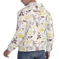 thumbnail image 6 of Uemuo Lavender Flowers Pattern Men's Hoodie - Casual Pullover Hoodie with Kangaroo Pocket, Stylish Hooded Sweatshirt for Everyday Wear-XX-Large, 6 of 7
