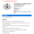 thumbnail image 2 of Rear Brake Rotor - Compatible with 2010 - 2015 BMW 750i xDrive 2011 2012 2013 2014, 2 of 2
