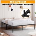 thumbnail image 2 of Cama Full de Metal Plataforma – 14 Pulgadas, Estructura Robusta, Lamas de Acero, Sin Somier, Montaje Fácil, Base Silenciosa – Negro – FULL (191×137×38 cm), 2 of 8