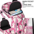 thumbnail image 4 of Sling Backpack,Playful Halloween Ghosts Pattern Crossbody Bag with Water Bottle Holder,Waterproof Sling Bag for Men/Women with Chest Phone Holder for Hiking,Travel, 4 of 6