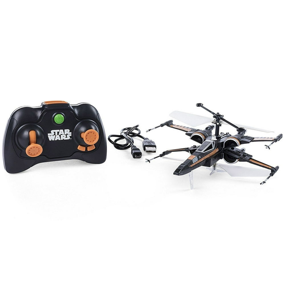 Air Hogs Poes Boosted Xwing Fighter, Single Rotor Star Wars, Toy Jet