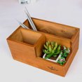 thumbnail image 3 of Flor De  Caja De Almacenamiento Decoración De Escritorio 20cm Gloria Plantador de flores de madera, 3 of 7