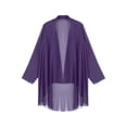 thumbnail image 3 of Alvivi Kimono Cardigans pour Femmes en Chiffon Transparent Décontracté Ouvert Boléro Extérieur Violet TG, 3 of 6