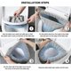 thumbnail image 4 of Funda para asiento de inodoro, anillo de retención reforzado con forro polar acolchado de lujo, ajuste Universal, lavable a máquina, 4 of 5