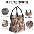 thumbnail image 3 of Pioneer Flower Drawstring Lunch Bag Women - Drawstring Lunch Bag Insulated for Work Office - Stain-Resistant Large Lunchbags for Women with Multi-Pockets, 3 of 6