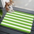 thumbnail image 4 of Rectangle Area Rug 2x3ft, Green White Geometric Striped Non-Slip Non-Shedding Floor Mat, Spring Season Washable Sturdy Carpet for Living Room Bedroom Home Decor, 4 of 9