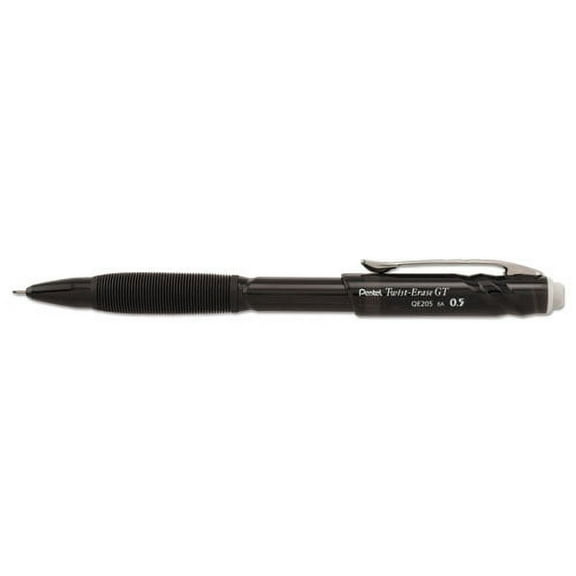 Twist-Erase Gt Pencils, 0.5 Mm, Hb (#2.5), Black Lead, Black Barrel | Bundle of 2 Dozen