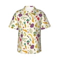 thumbnail image 2 of Picia Vegetable Gentle Cotton Regular Fit Short Sleeve Casual Hawaiian Shirt for Men-X-Large, 2 of 9