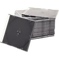 thumbnail image 3 of Maxtek Ultra Thin 5.2mm Slim Clear CD Jewel Case with Built In Black Tray, 100 Pack., 3 of 6