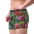 thumbnail image 2 of Yiaed Humming Bird 1 Print Men's Soft Cotton Boxer Shorts Breathable Boxers Underwear Moisture-Wicking Underwear Stretch Boxer Briefs for Man-Small, 2 of 5