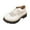 White, variant on ’s Casual Slip On Platform Shoes With Hollow Out Design And Minimalist Heel For Everyday Comfort And Style Black 41 Mesh