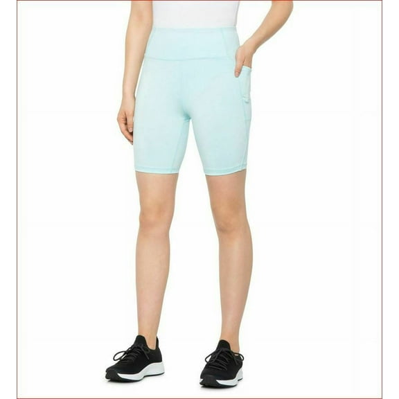 new X BY GOTTEX LAB women shorts legging inter-luxe XGT-35065 blue sz XS $62
