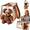 Large, variant on TripleHBB Teddy Bear Dog Carrier Bag,2-in-1 Multi-functional Pet Carrier Handbag for Small Dogs and Cats with Peek Window,Large Capacity PU Pet Out Shoulder Bag for Small Pets Outdoor Walking