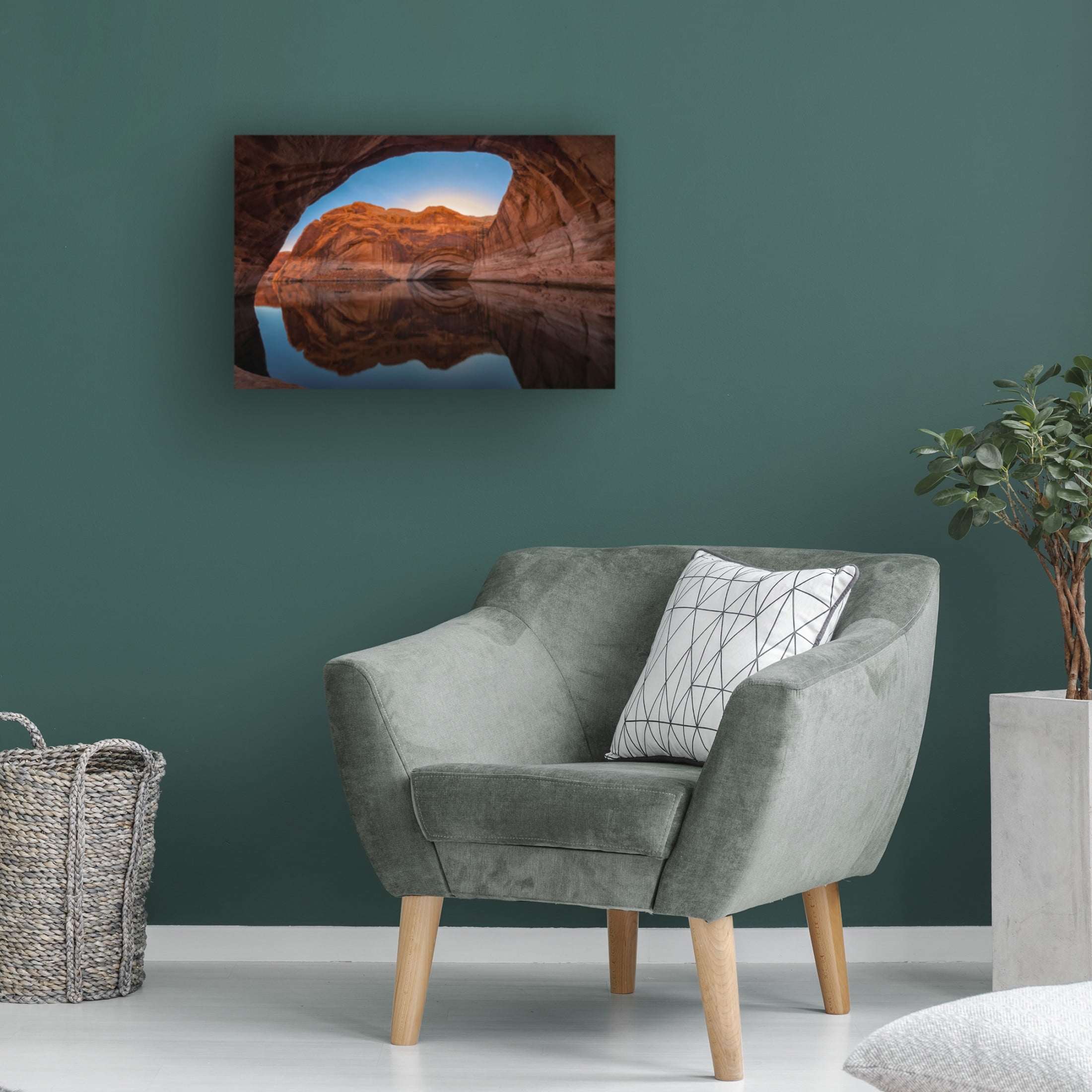 Canvas Wall Art - Michael Zheng 'Cathedral In The Desert' Wall Art for Living Room, Bedroom, or Office Décor by Trademark Fine Art - 24 x 16 Inches