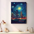 thumbnail image 2 of Indiana Travel Canvas Art Print, United States Wall Canvas Starry Night, Indiana Canvas Painting decorUnited States Travel Picture -97AZ615, 2 of 2