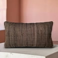 thumbnail image 2 of PILLOWPIA Chindi Lumbar Pillow Cover – 14"x24"| Boho Style Throw Pillow for Sofa, Loveseat, or Living Room Décor – Wenge, 2 of 9