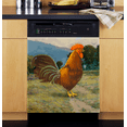 thumbnail image 2 of Appliance Art - Traditional Rooster or Your Choice of Animal - Magnetic Dishwasher Cover Sheet, Vinyl Decorative Panel Decal for an Instant, Easy Update (23.5" x 26", Easily Trimmable), 2 of 6