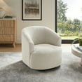 thumbnail image 4 of Mainstays Boucle Swivel Accent Chair, Cream, 4 of 13