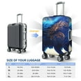 thumbnail image 5 of Goofa Moonlit Blue Wolf Pattern Luggage Covers For Suitcase,Suitcase Cover Protector Fit 18-32 Inch Luggage-X-Large, 5 of 9