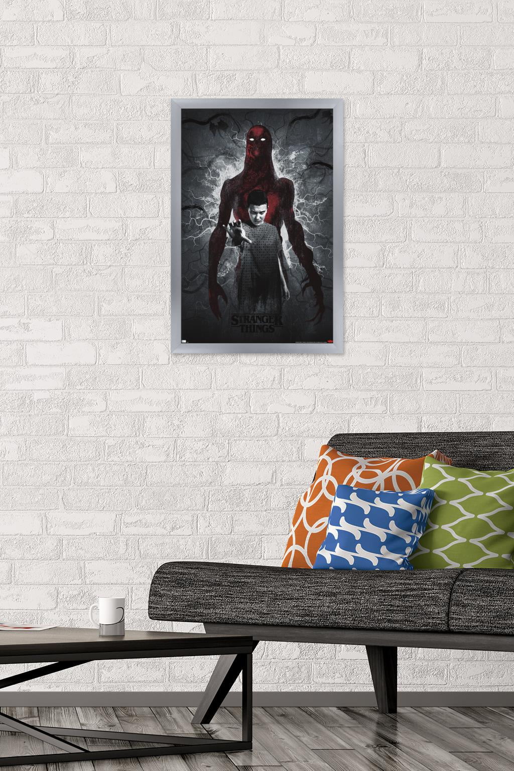 Netflix Stranger Things: Season 4 - Vecna and Eleven Wall Poster, 14.725" x 22.375" Framed