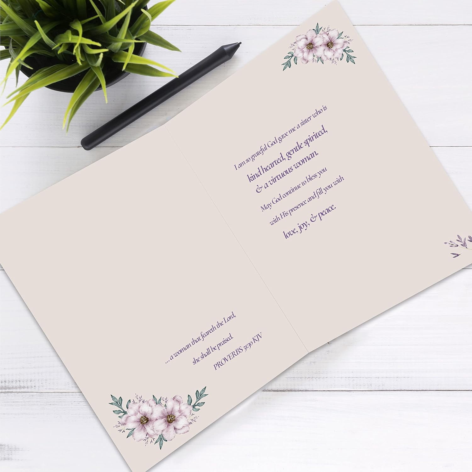 Christian Mother's Day Card for Sister | Mother's Day Gift for Sister (Pack of 12)
