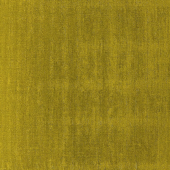 Ahgly Company Machine Washable Indoor Square Solid Yellow Modern Area Rugs, 5' Square