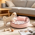 thumbnail image 6 of Dmlowu Cozy Dog Bed for Medium Size Dogs, Warm Soft Cat Bed with Thickened Cushion, Round Donut Sleeping Dog Beds for Indoor Outdoor, Machine Washable, 6 of 6