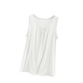 thumbnail image 2 of BRGZLK Basic Tank Top Woman Summer Fashionable Solid Color Slim Suspender Classic Fit Round Neck Tops 2025 Outfits Clothes White L, 2 of 6