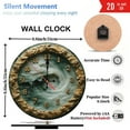 thumbnail image 3 of Resin Ocean Wave Wall Clock Home Decor 10-Inch Silent Wooden Wall Clock, Battery Operated (AA Batteries Not Included), Artistic Home Decor, 3 of 7