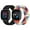 Black+OfficialRainbow, variant on 2 pack Braided Bands Compatible with Fitbit Versa 4/Versa 3/Fitbit Sense/Sense 2, Adjustable Nylon Replacement Wristband for Women Men