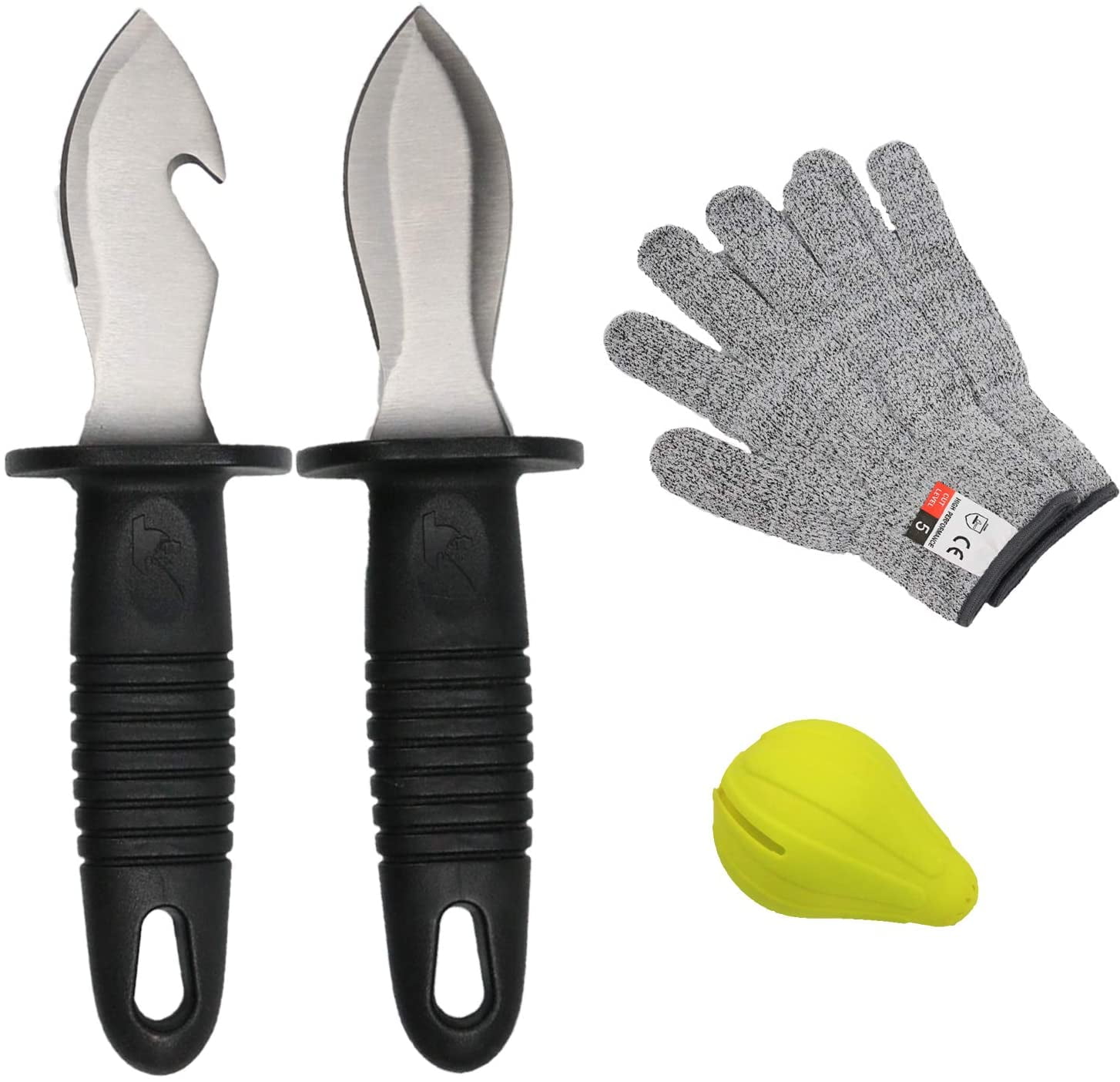Nvzi Oyster Knife Shucker Set, Oyster Shucking Knife, Gloves Cut