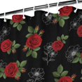 thumbnail image 3 of Pioneer Flower Floral Print Pattern Shower Curtain 36"x72", Bathroom Decorative Shower Curtain Set with 12 Hooks, Waterproof Washable, 3 of 6